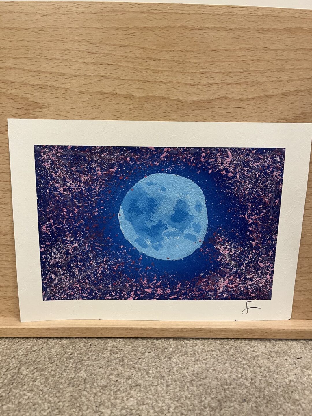 Blue Moon - painting by Steven Watson stainsbystev
