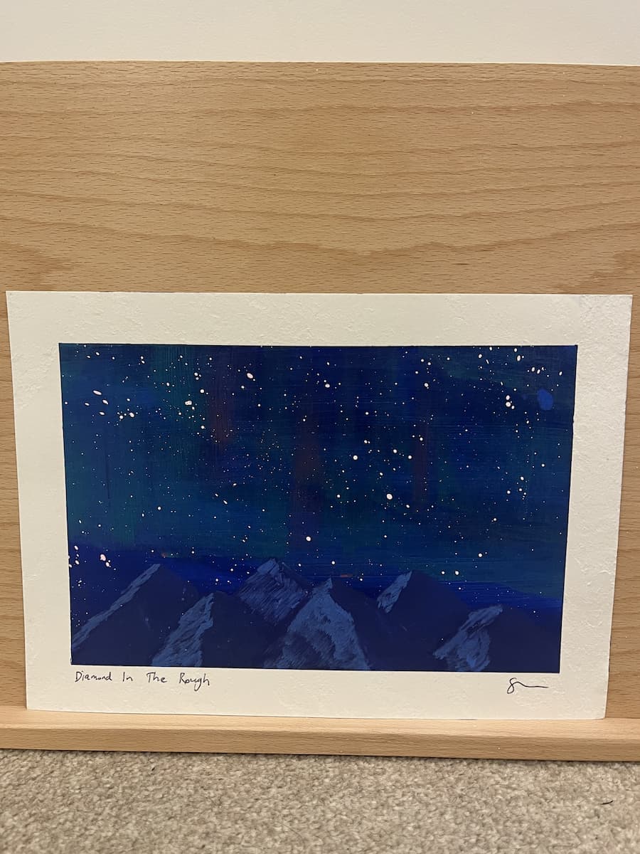Diamond in the rough - painting by Steven Watson stainsbystev