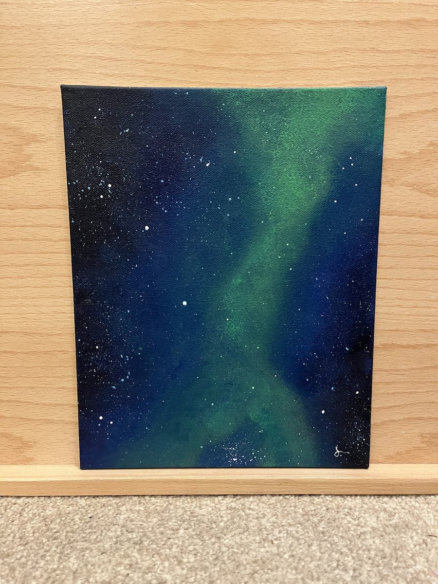 Green Blur - original artwork by Steven Watson stainsbystev