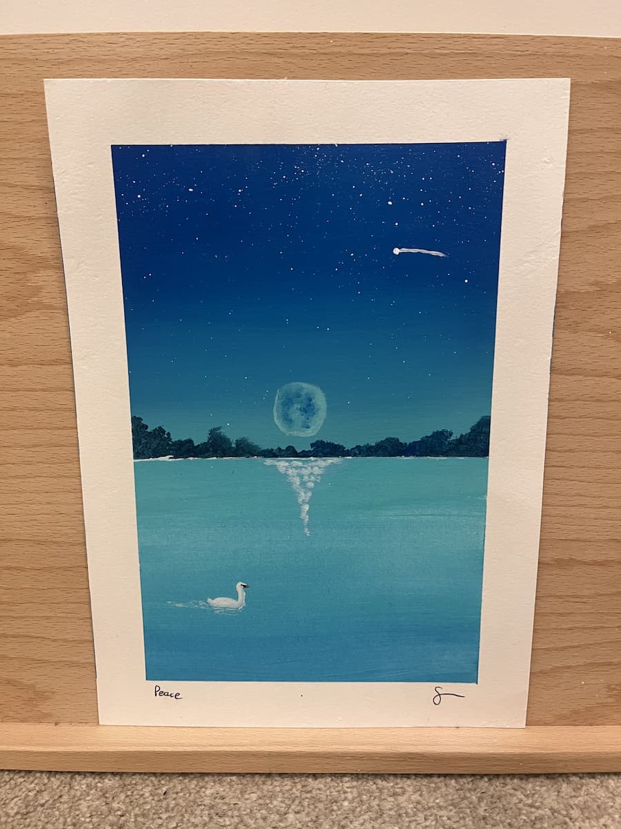 Peace - original painting by Steven Watson stainsbystev