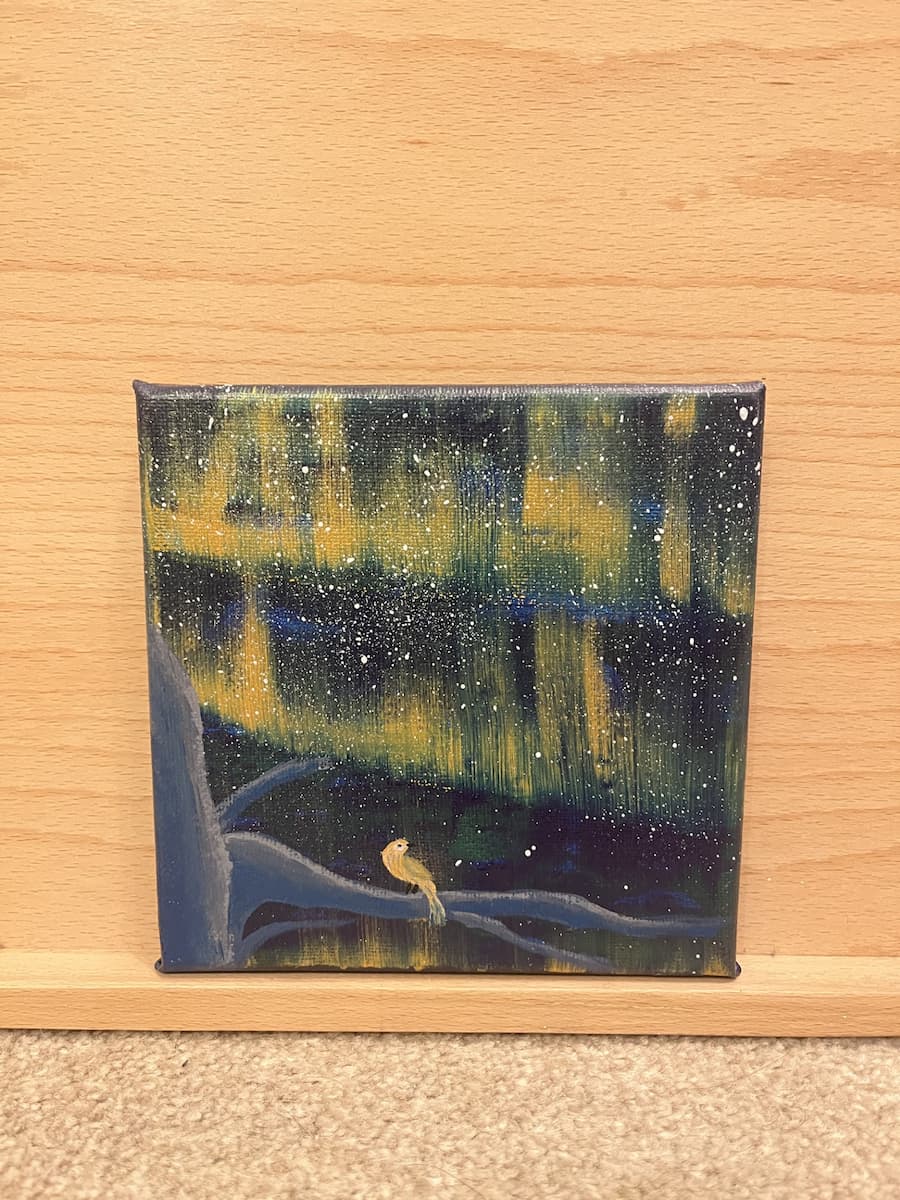Perch, original painting by Steven Watson stainsbystev
