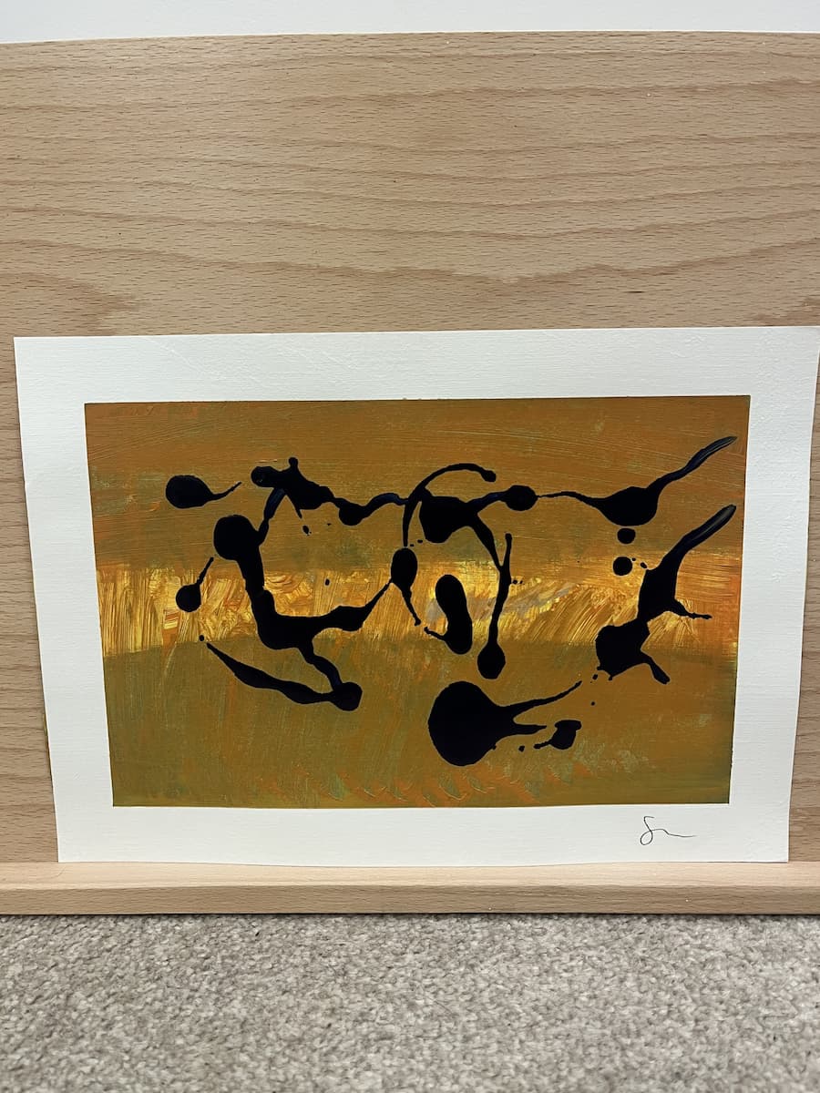 Splodge - abstract painting by Steven Watson stainsbystev