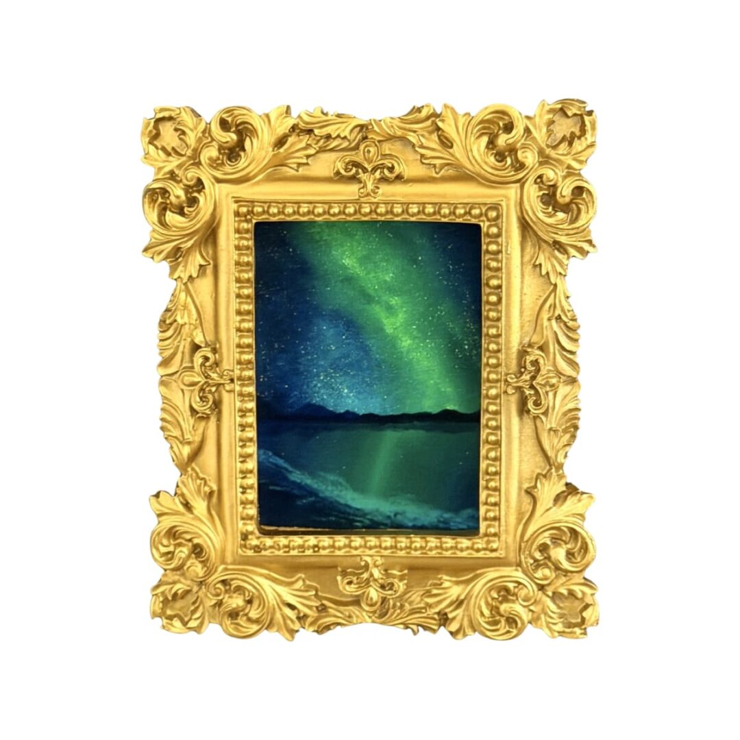 Dare painting by Steven Watson fridge magnet in a frame with a magnetic strip